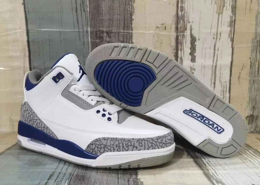 Air Jordan 3 Retro White/Navy - Hình 6