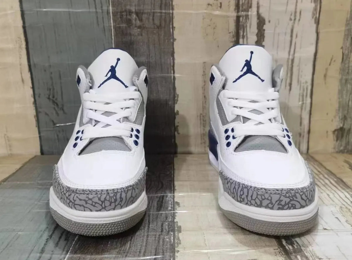 Air Jordan 3 Retro White/Navy - Hình 4