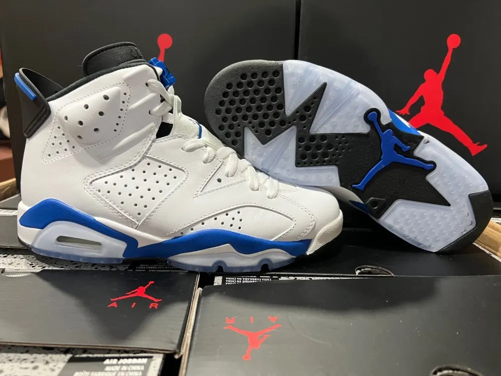 Air Jordan 6 White Blue - Hình 22