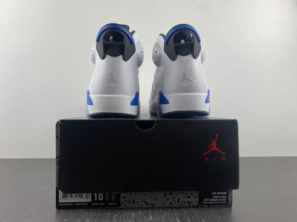 Air Jordan 6 White Blue - Hình 10