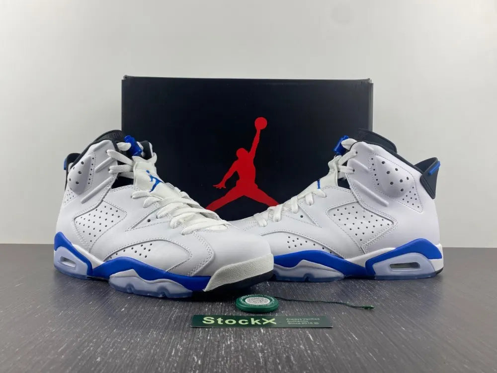 Air Jordan 6 White Blue - Hình 23
