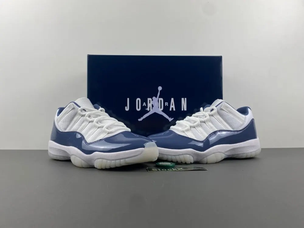 Air Jordan 11 Low Navy White - Hình 5
