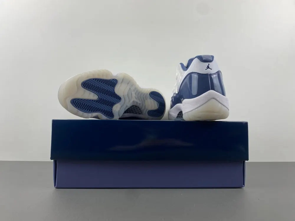 Air Jordan 11 Low Navy White - Hình 3